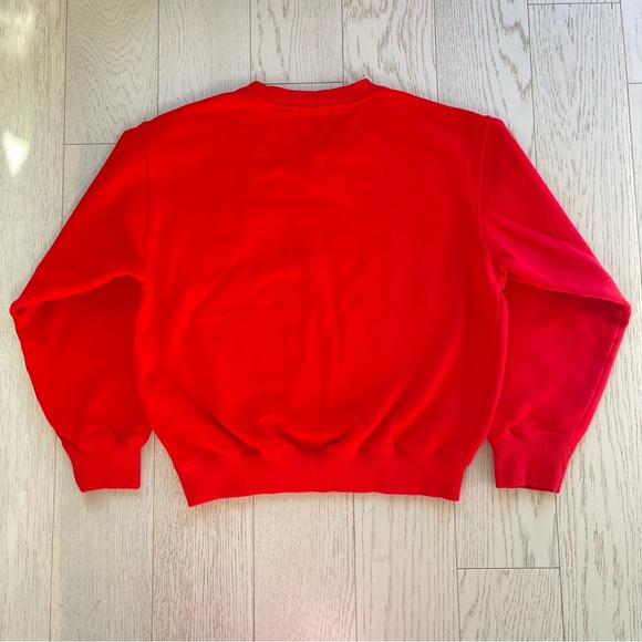 Vintage 90s Hang Ten 100% Pure Cotton Embroidered Logo Crewneck Red Sweatshirt - Picture 14 of 15
